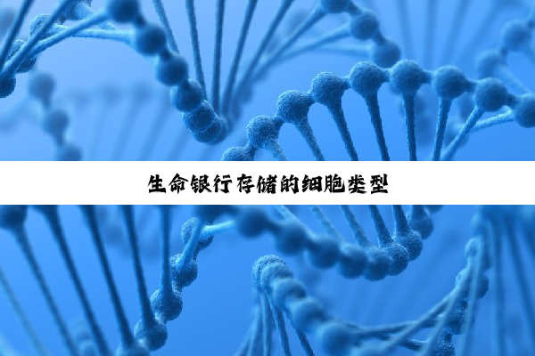 生命银行存储的细胞类型